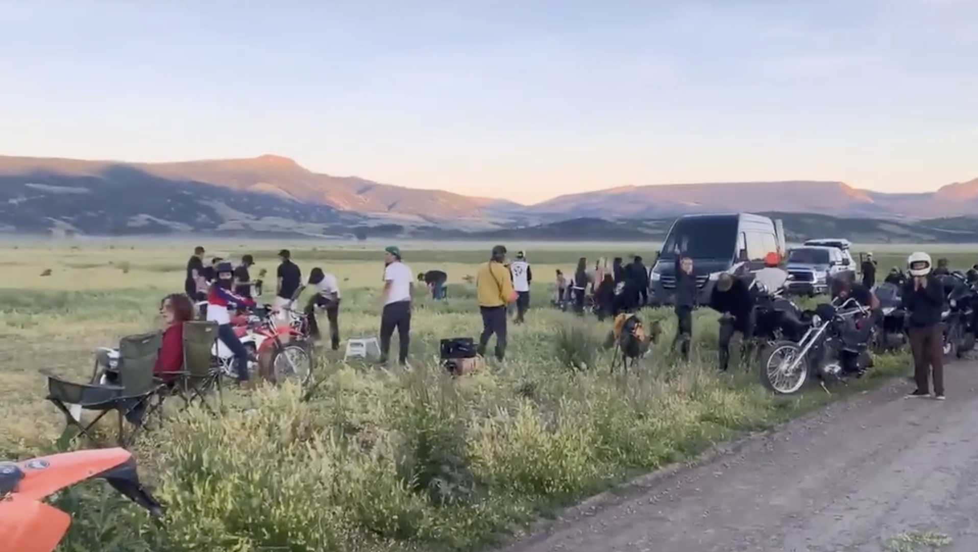 Illicit Mormon row dirtbike track